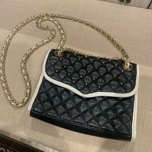 Rebecca Minkoff Black quilted small crossbody